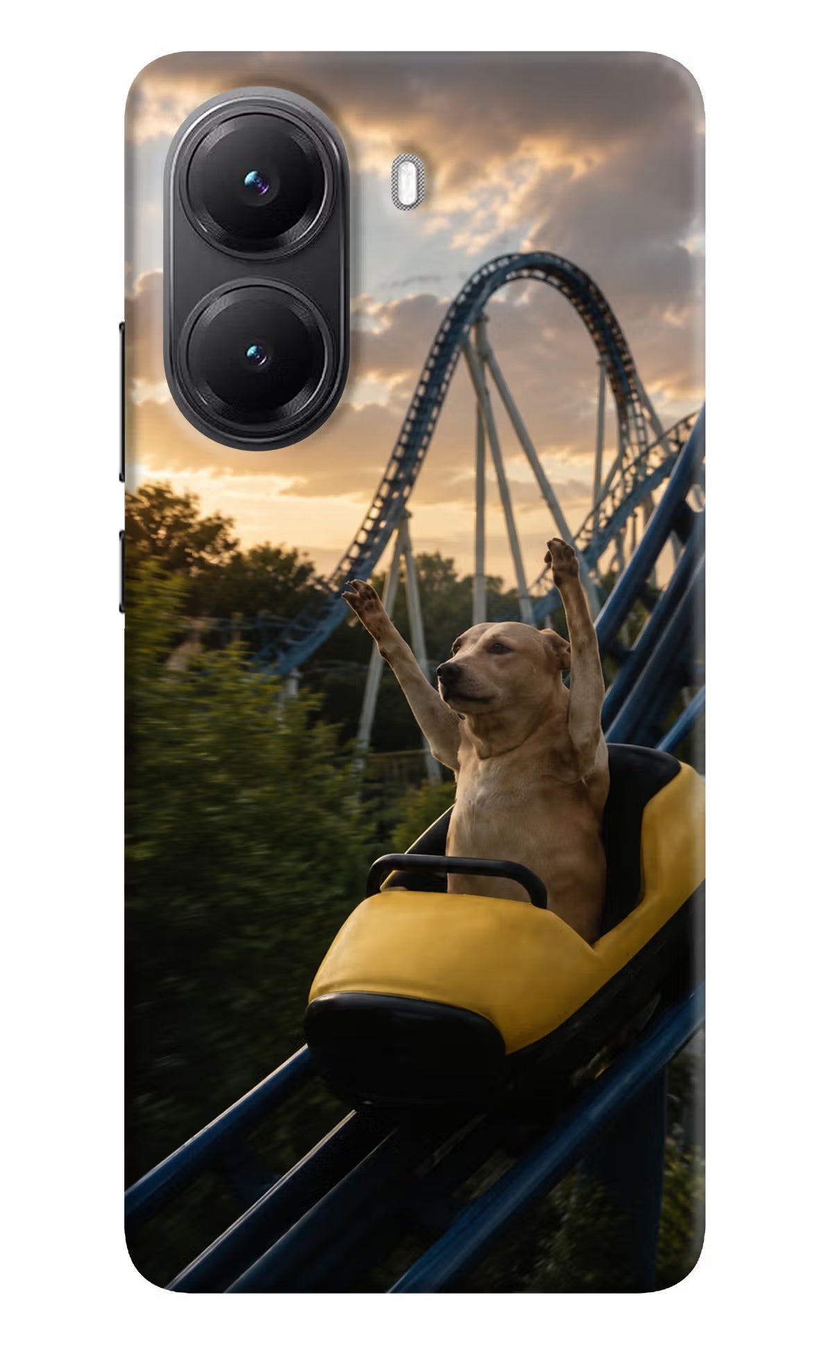 Rollercoaster Dog POCO X7 Pro 5G Back Cover Hard Case - Hello Swanky