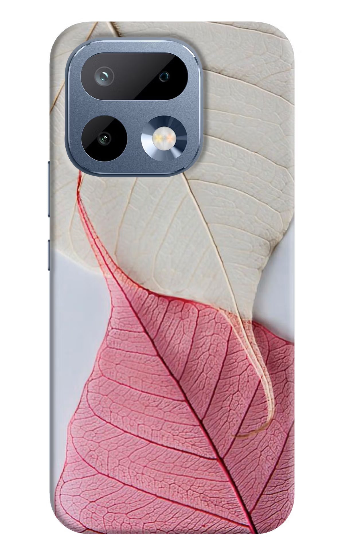 White Pink Leaf Realme 16 Pro 5G Back Cover Hard Case - Hello Swanky