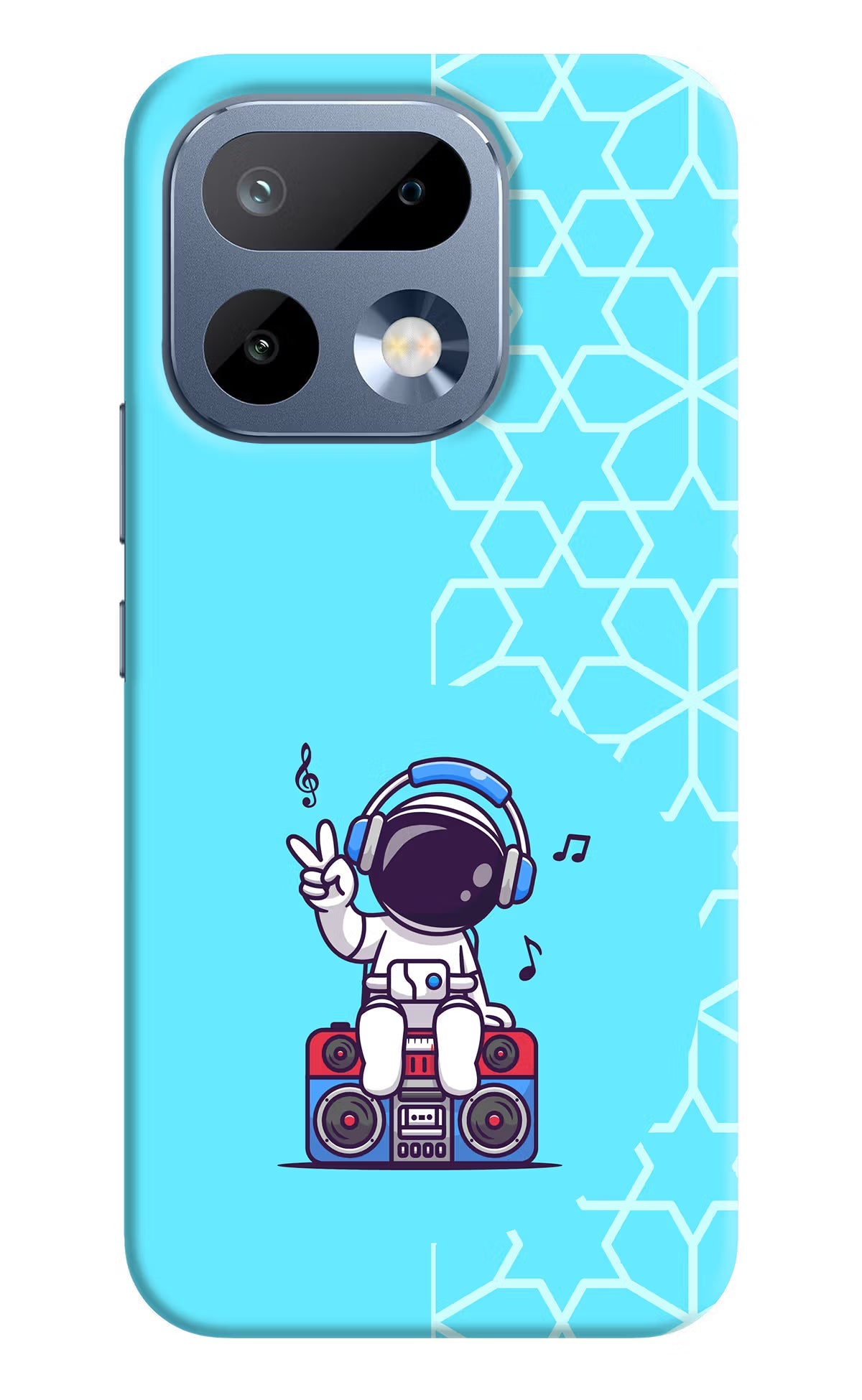 Cute Astronaut Chilling Realme 16 Pro 5G Back Cover Hard Case - Hello Swanky