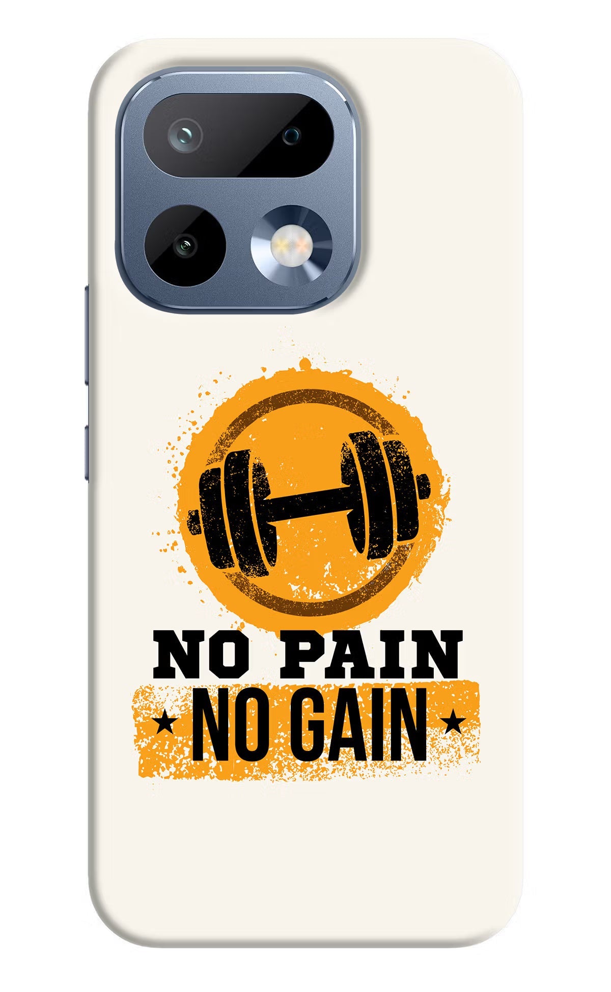 No Pain No Gain Realme 16 Pro 5G Back Cover Hard Case - Hello Swanky