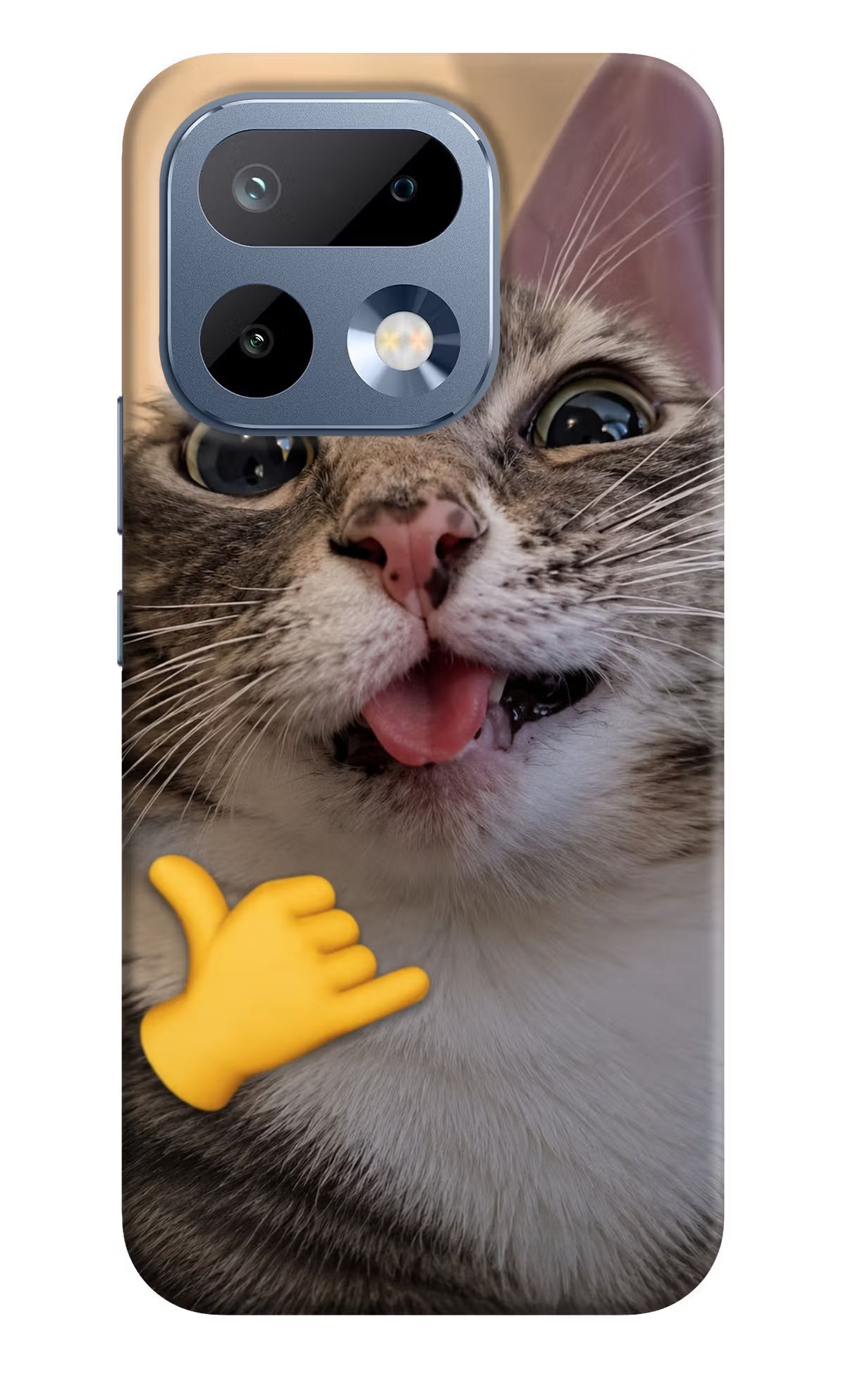 Silly Cat Call Realme 16 Pro 5G Back Cover Hard Case - Hello Swanky
