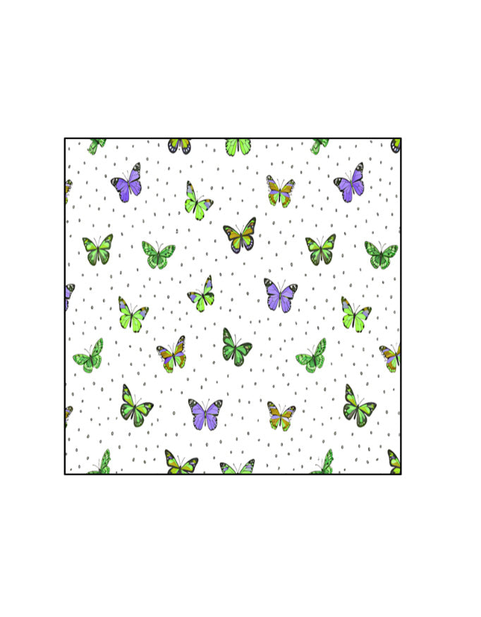 Butterfly Polka Print Scarf for Women Stylish Elegant Wear