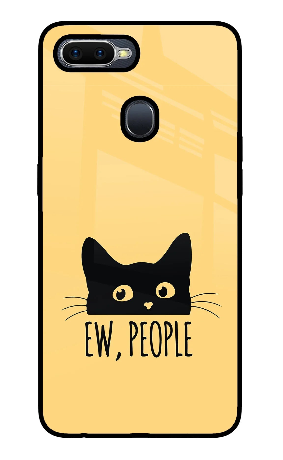 Ew People Catitude Oppo F9/F9 Pro Glass Case