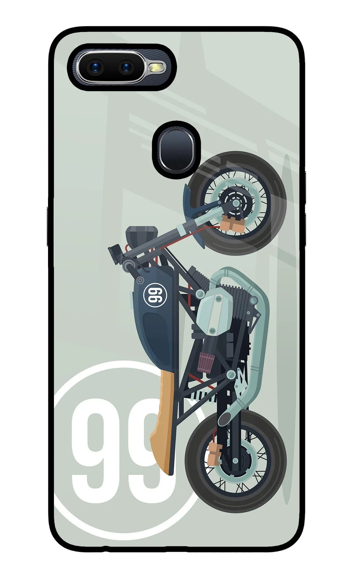 Classic Cafe Racer 99 Oppo F9/F9 Pro Glass Case