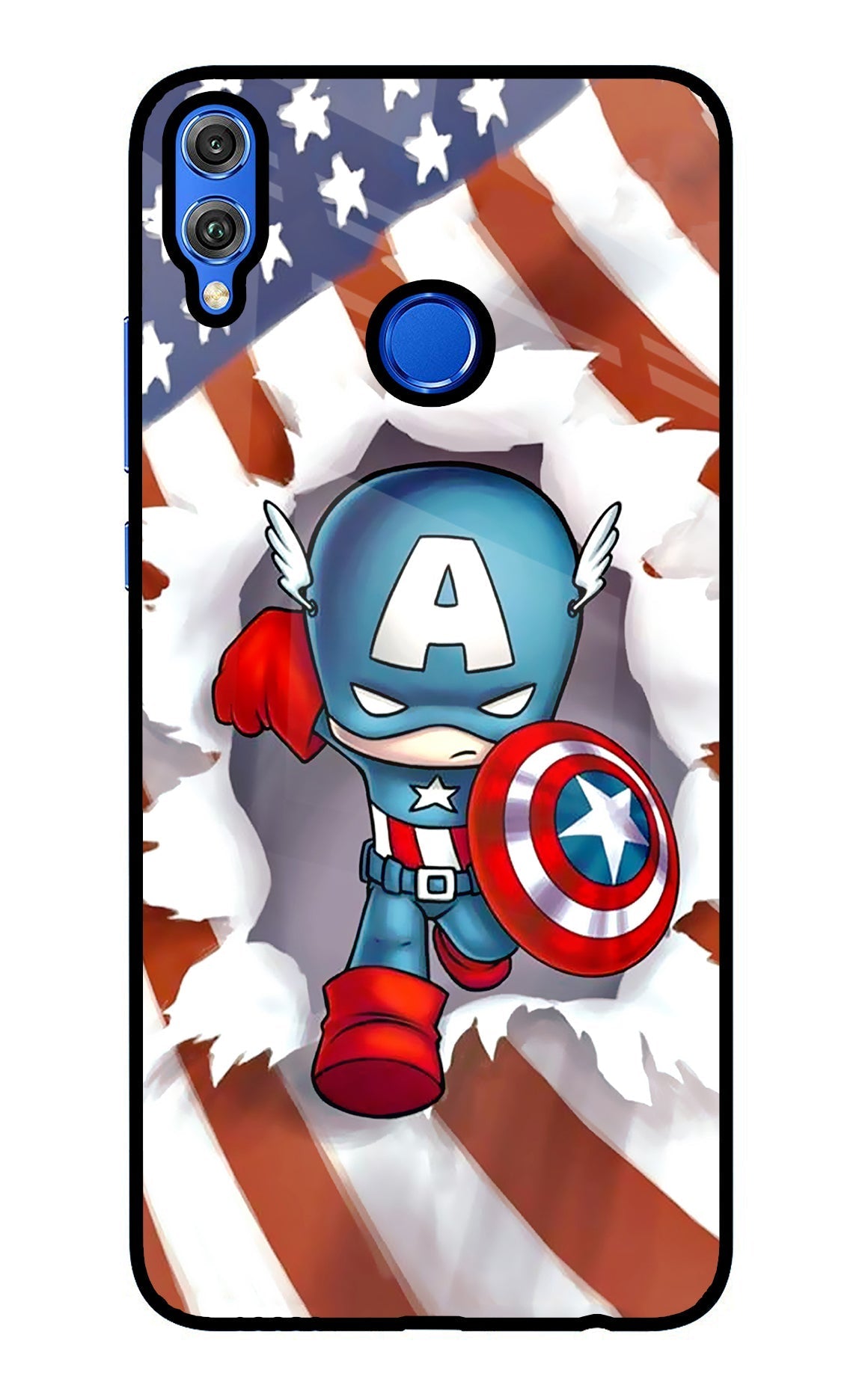 Captain America Honor 8X Back Cover