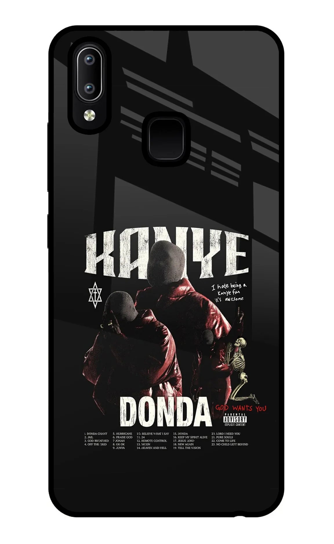 Donda Kanye West Vivo Y91/Y93/Y95 Glass Case