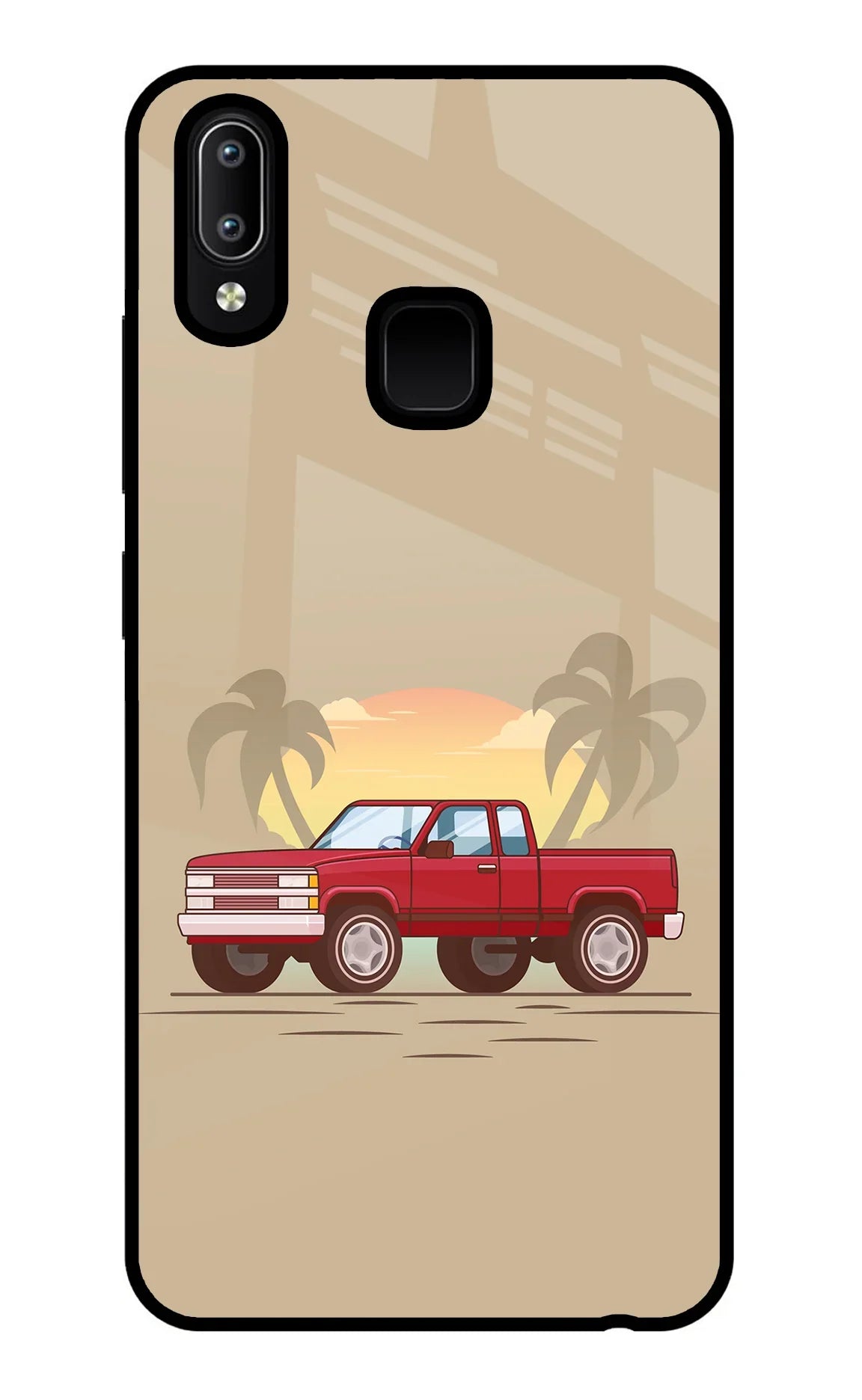 Desert Classic Drive Vivo Y91/Y93/Y95 Glass Case