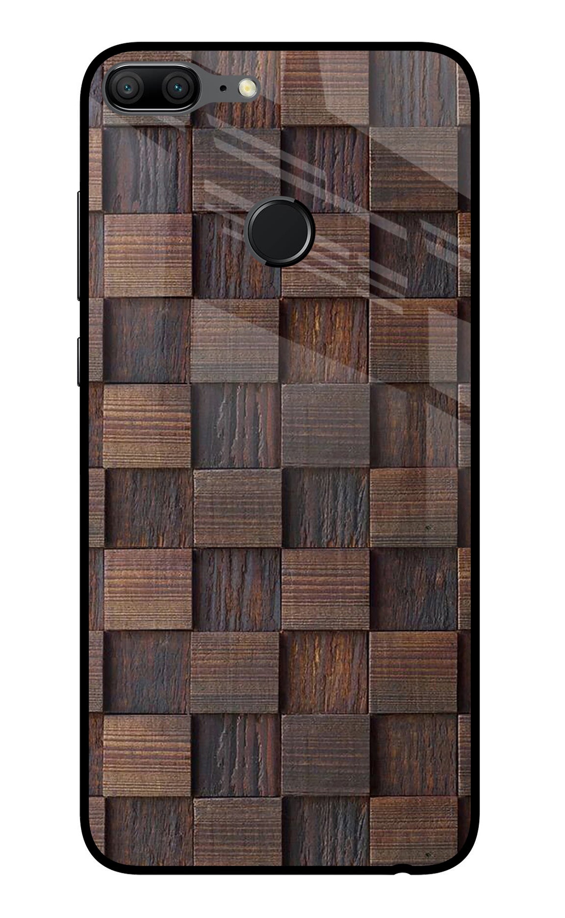 Wooden Cube Design Honor 9 Lite Back Cover