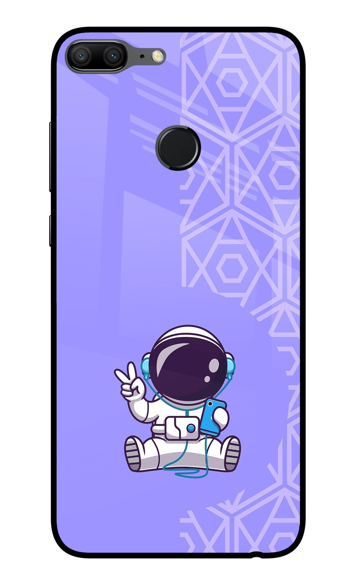 Cute Astronaut Chilling Honor 9 Lite Back Cover