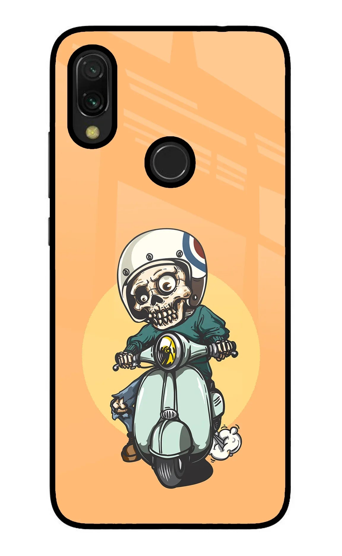 Undead Biker Redmi 7 Glass Case