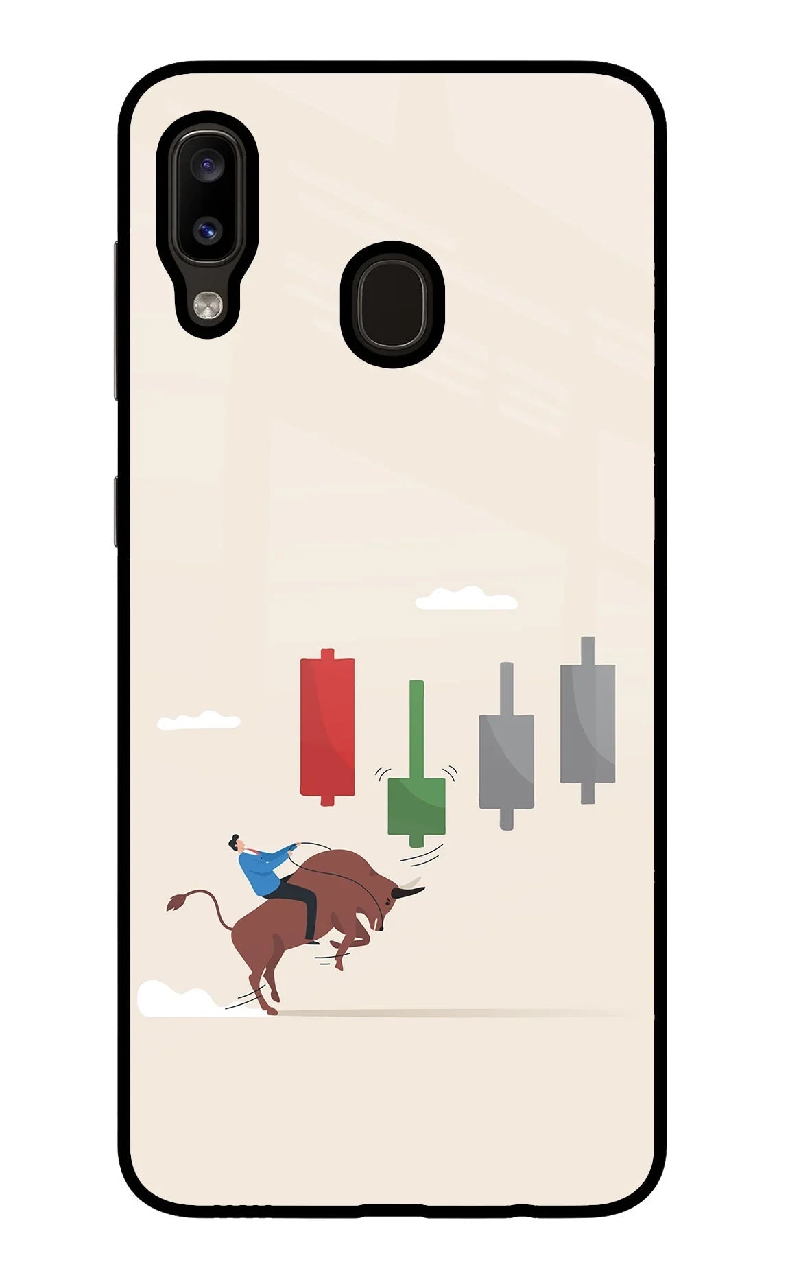 Bull Trading Momentum Samsung A20/M10s Glass Case