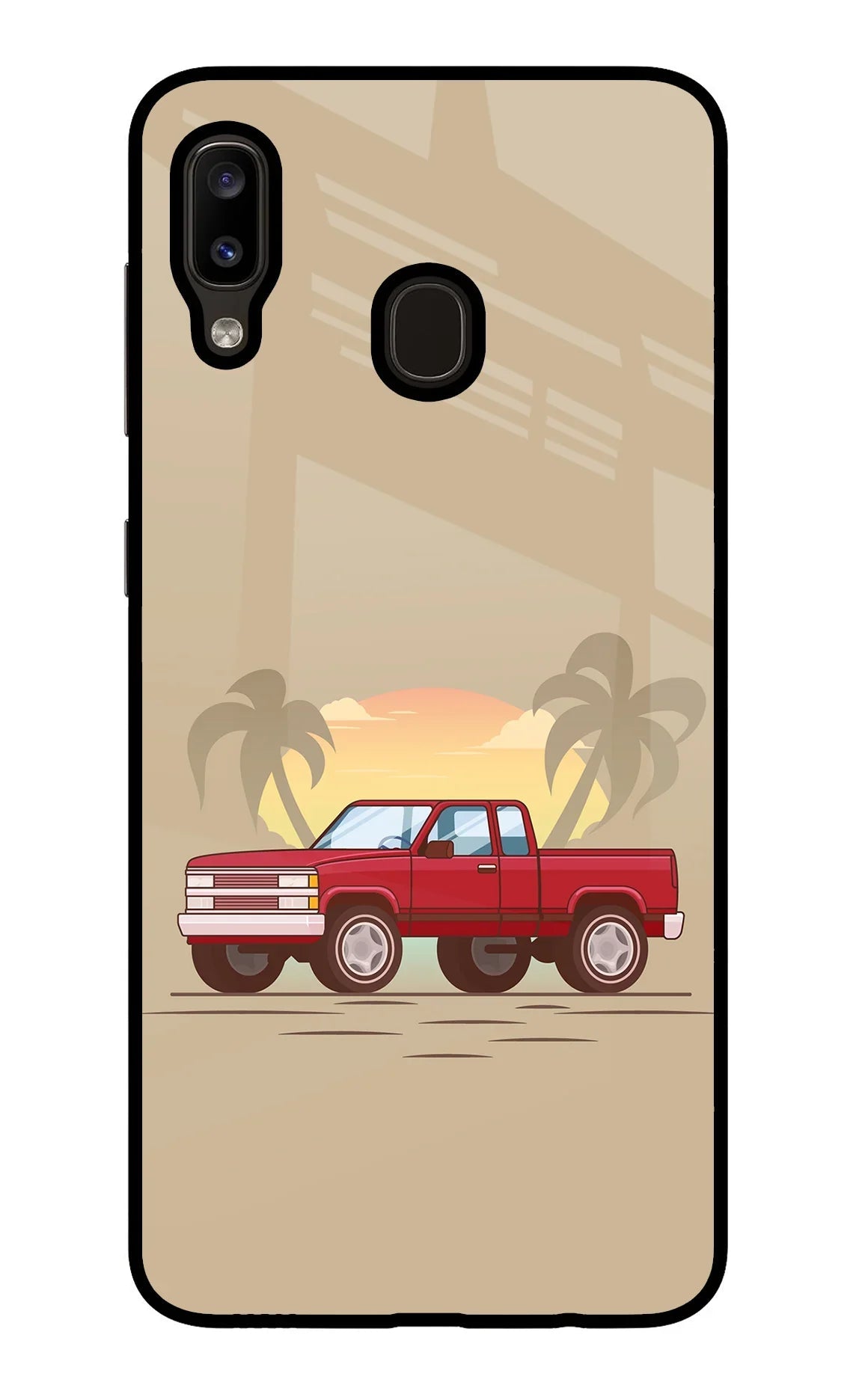 Desert Classic Drive Samsung A20/M10s Glass Case