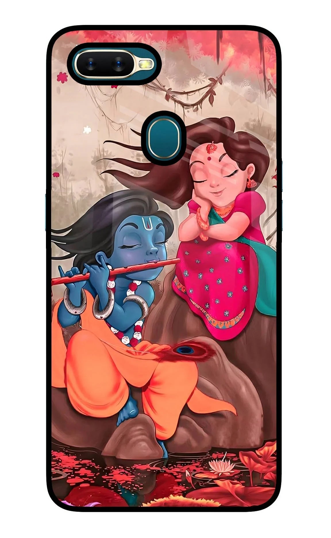 Radhe Krishna Oppo A7/A5s/A12 Back Cover