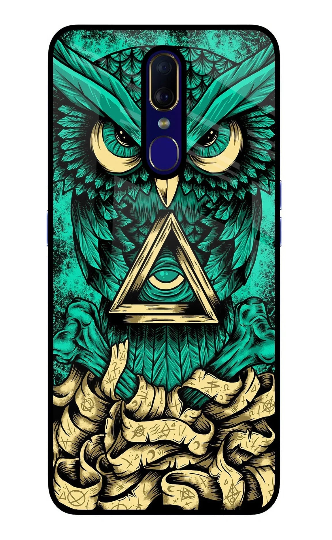 Green Owl Oppo F11 Back Cover