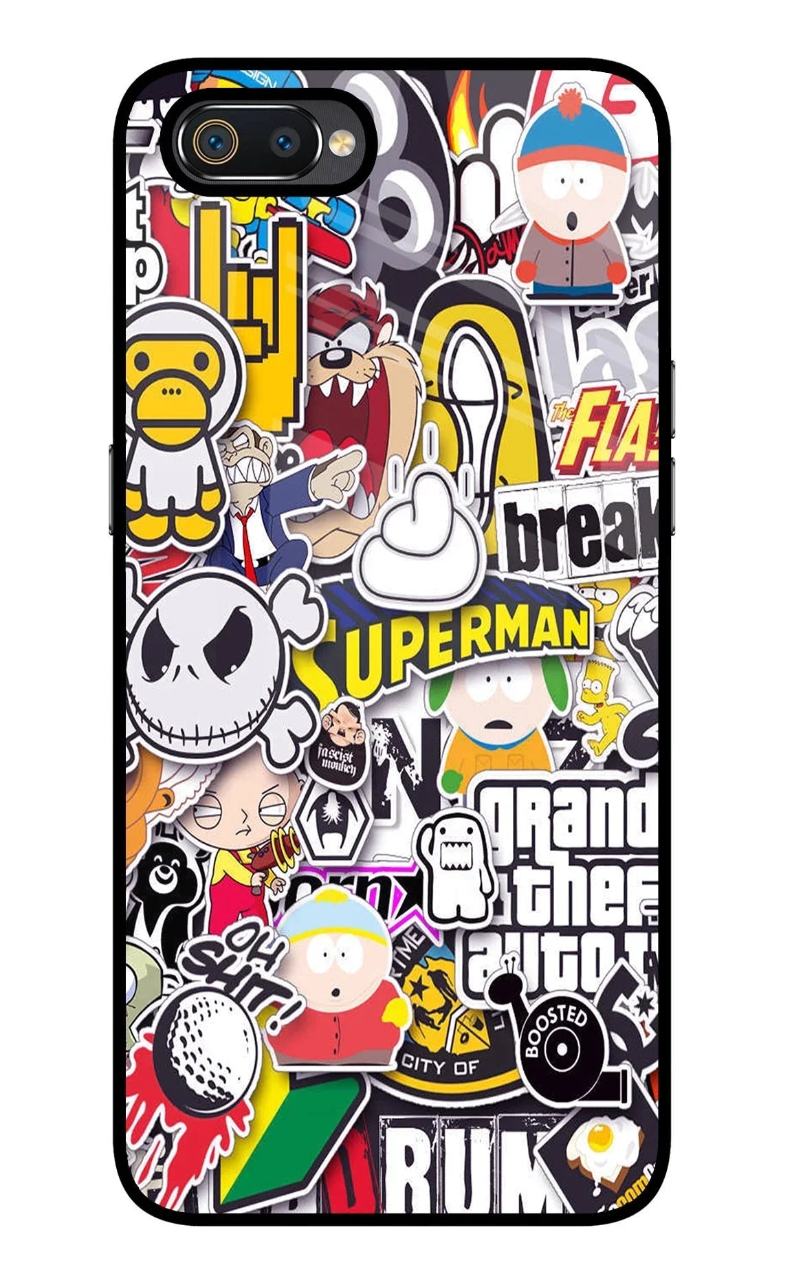 Sticker Bomb Realme C2 Back Cover
