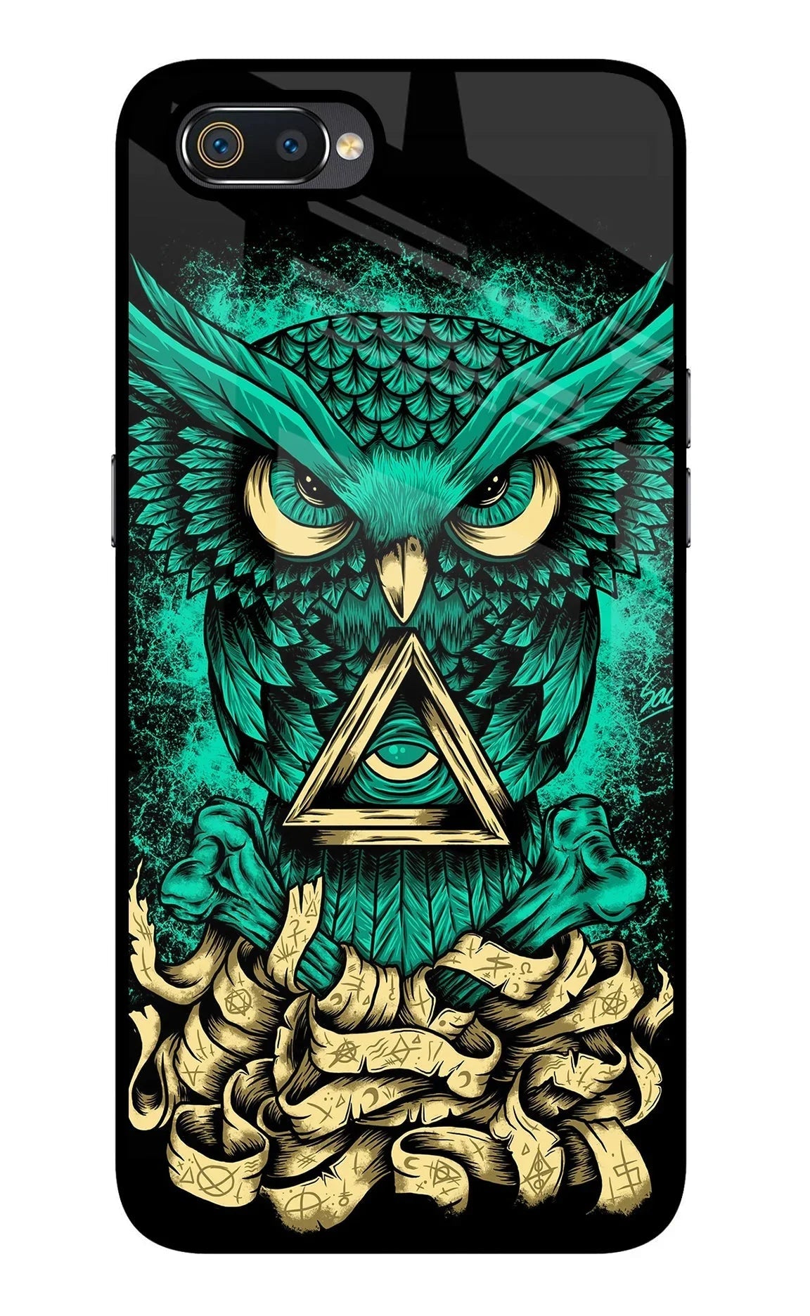 Green Owl Realme C2 Back Cover