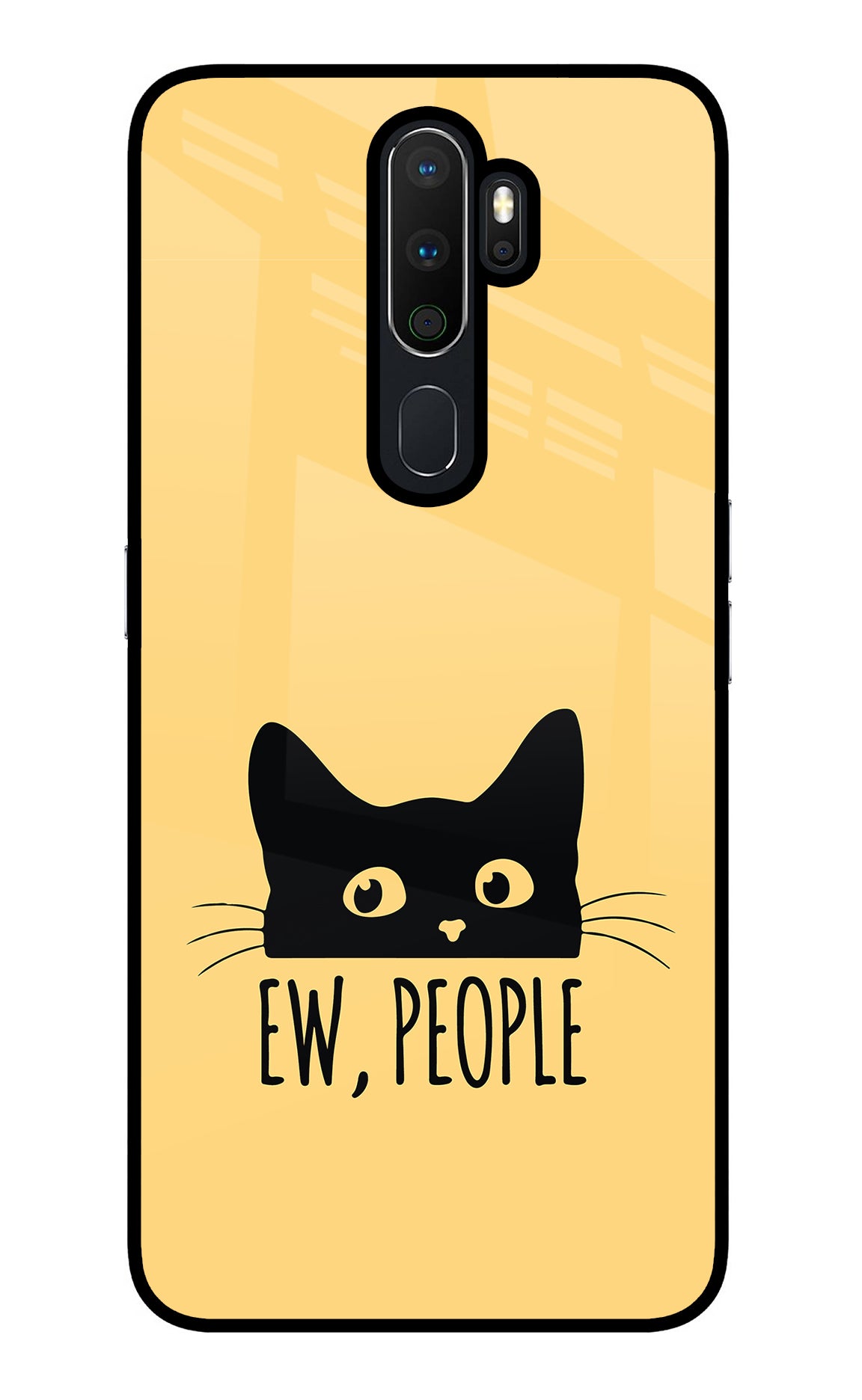 Ew People Catitude Oppo A5 2020/A9 2020 Glass Case