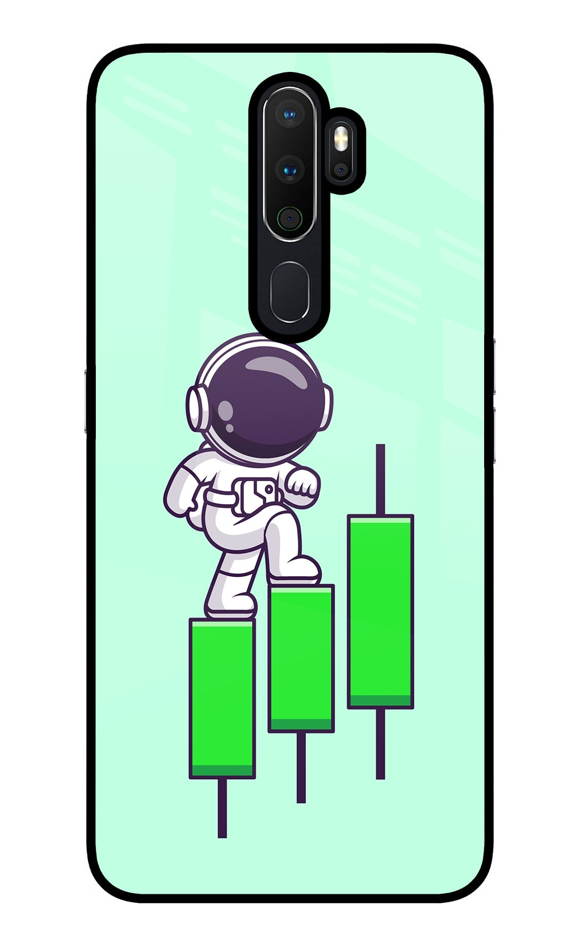 Astronaut Trader Oppo A5 2020/A9 2020 Glass Case
