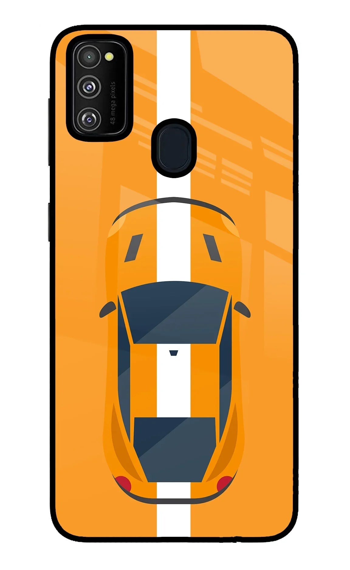 Highway Pursuit Samsung M30s Glass Case