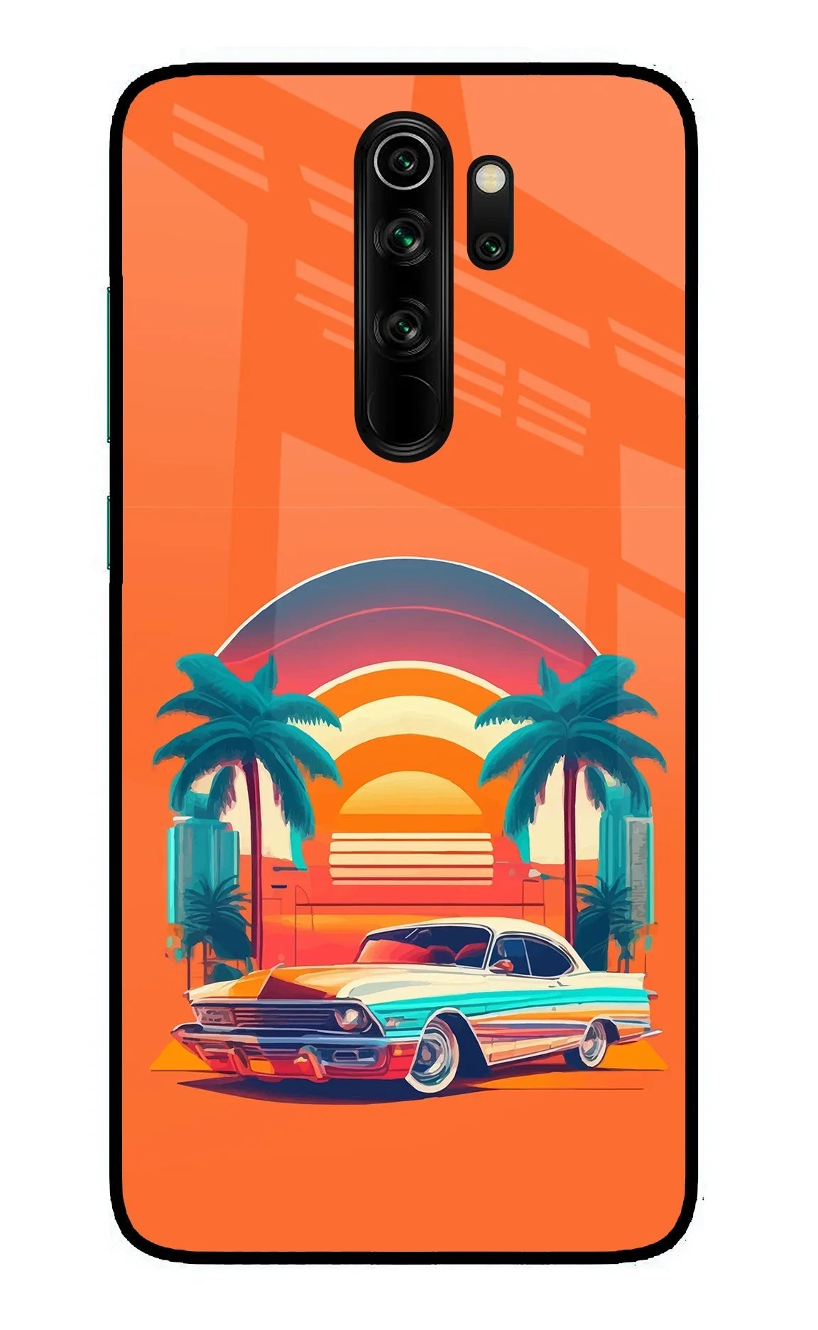 Palm Drive 80s Redmi Note 8 Pro Glass Case