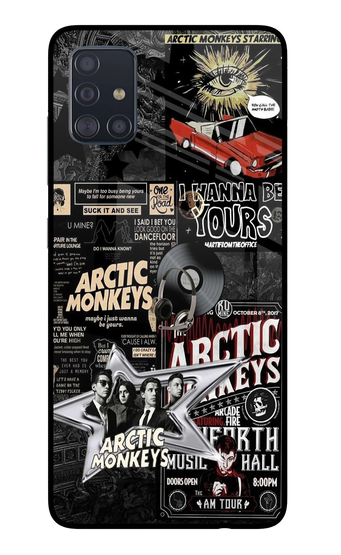 Arctic Monkeys Samsung A51 Glass Case