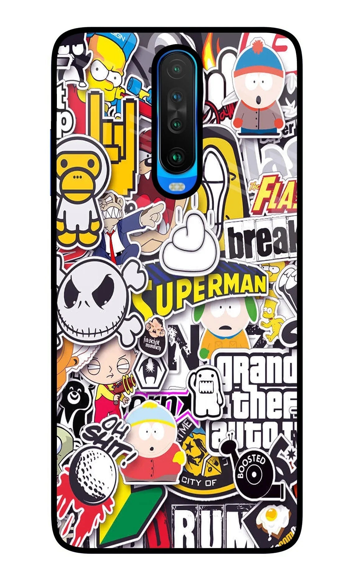 Sticker Bomb Poco X2 Back Cover