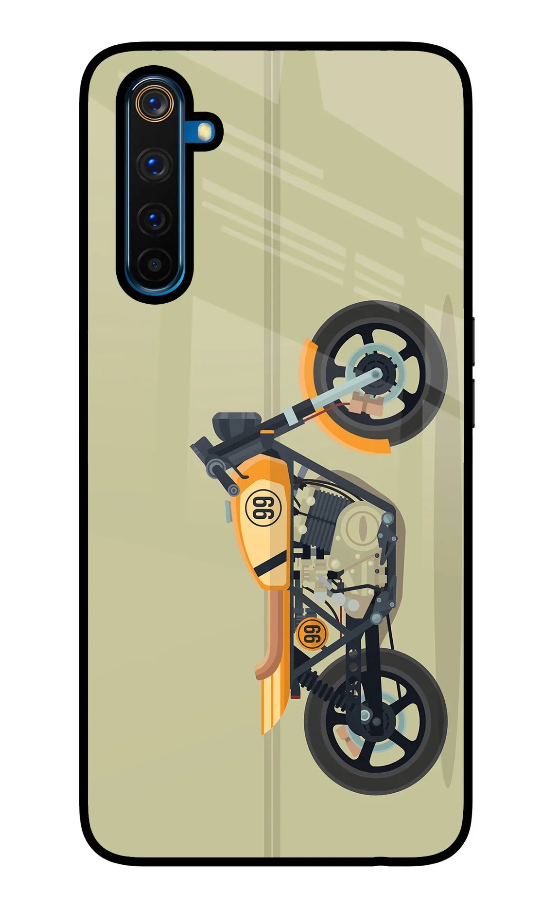 Vertical Speedster Realme 6 Pro Glass Case