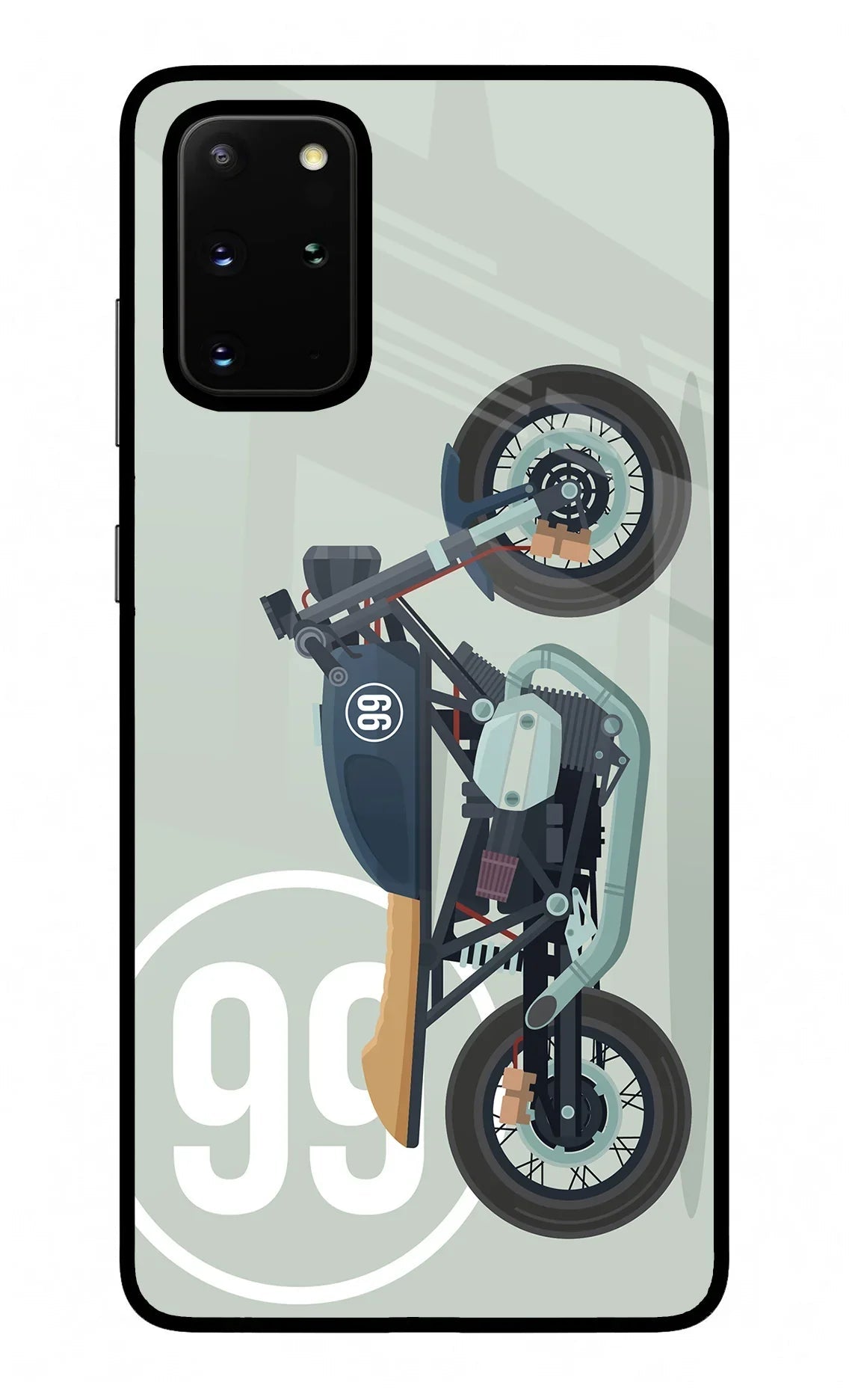 Classic Cafe Racer 99 Samsung S20 Plus Glass Case