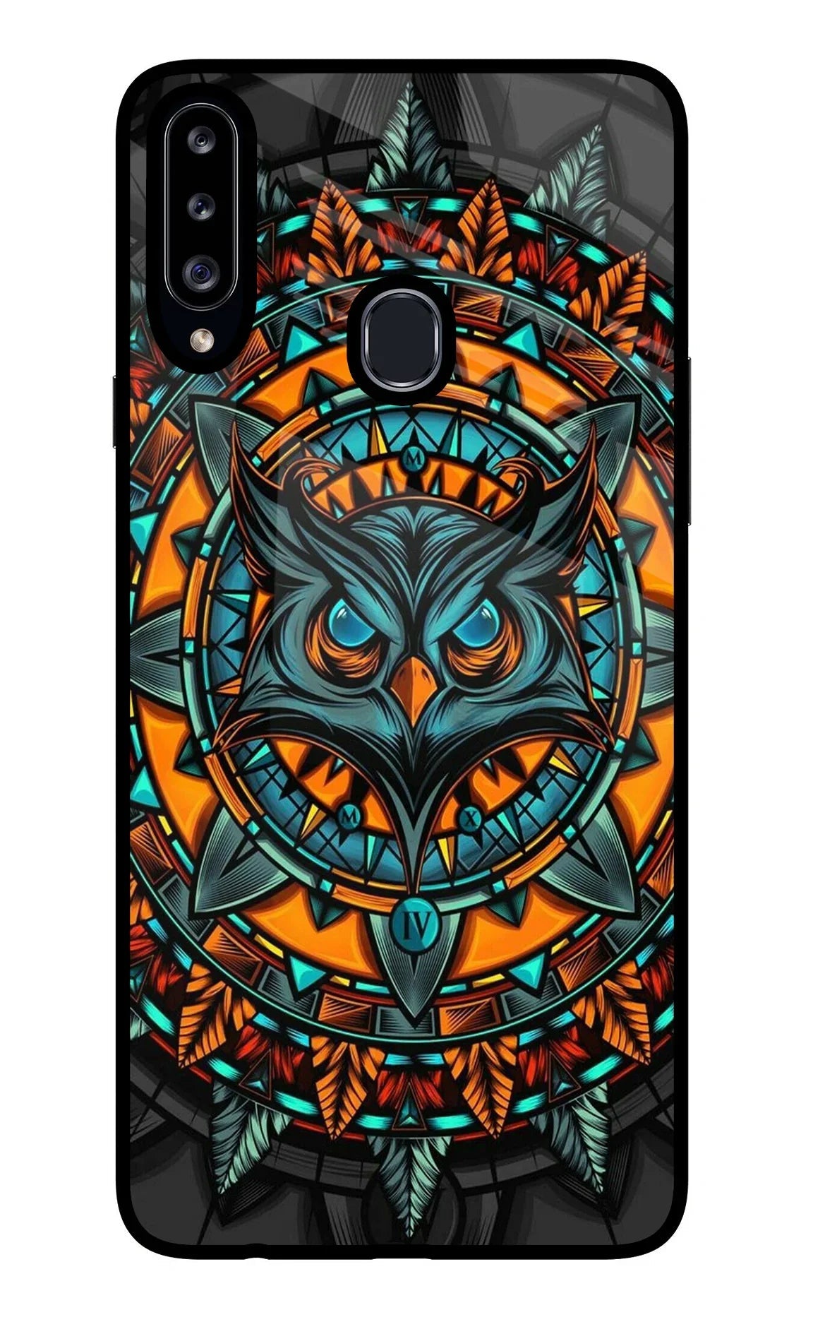 Angry Owl Art Samsung A20s Back Cover