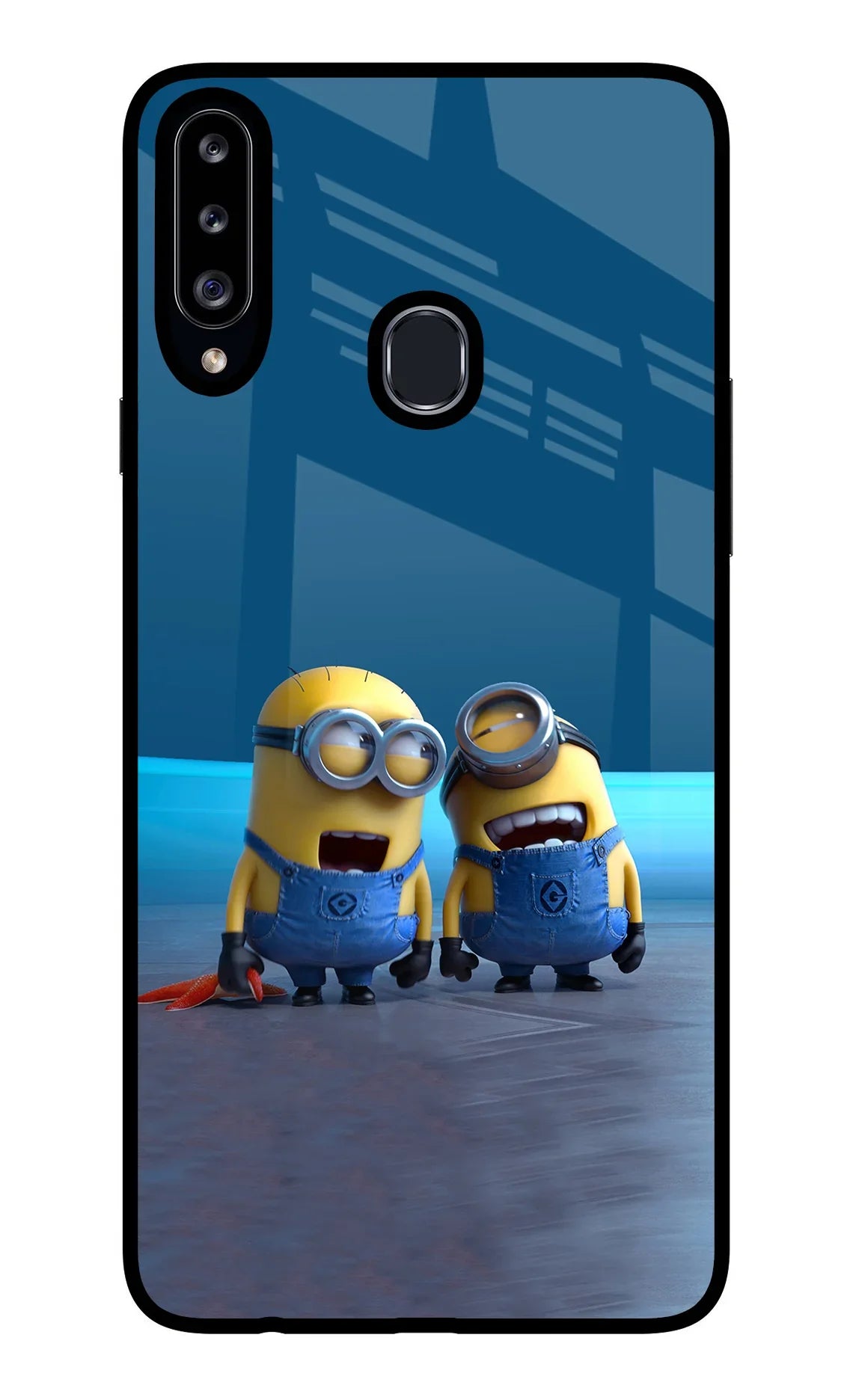 Minion Laughing Samsung A20s Back Cover