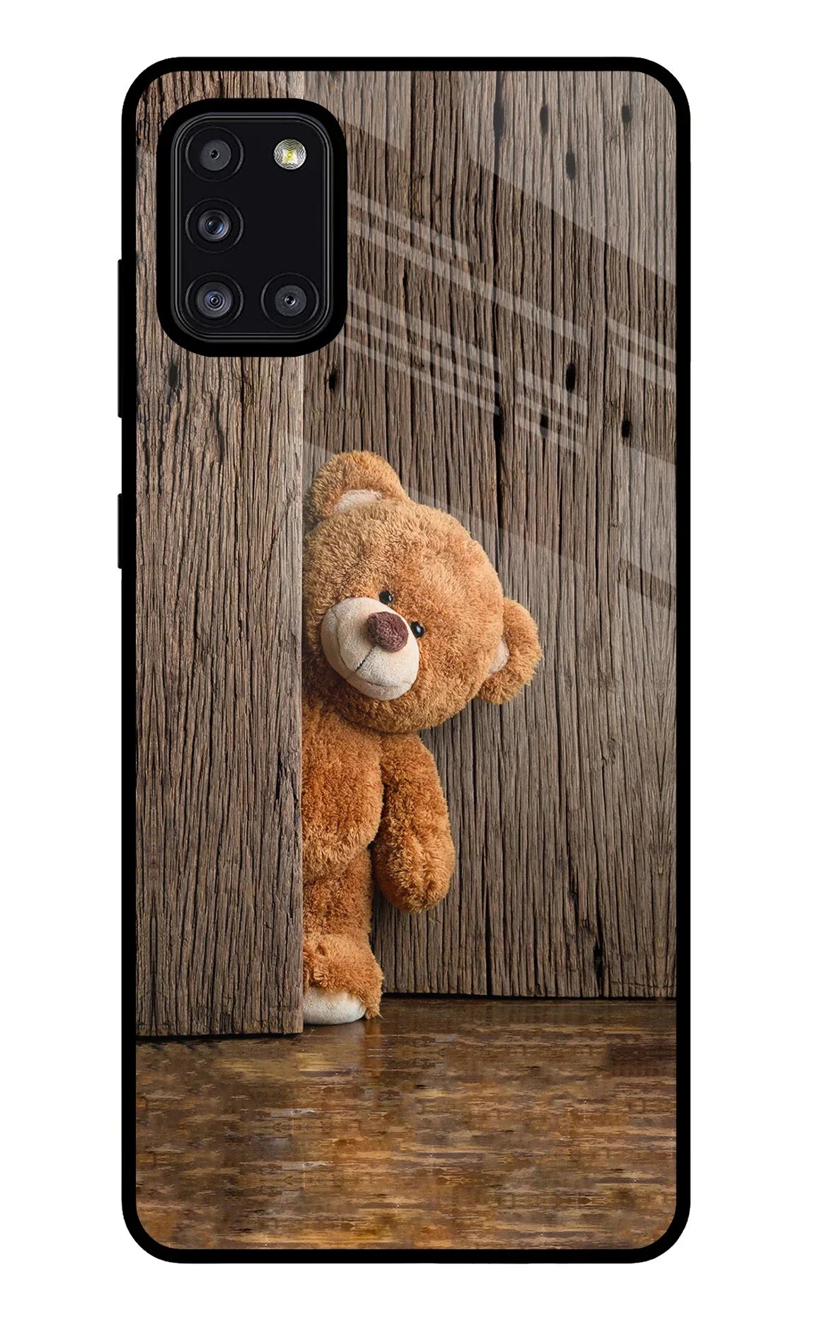 Teddy Wooden Samsung A31 Back Cover
