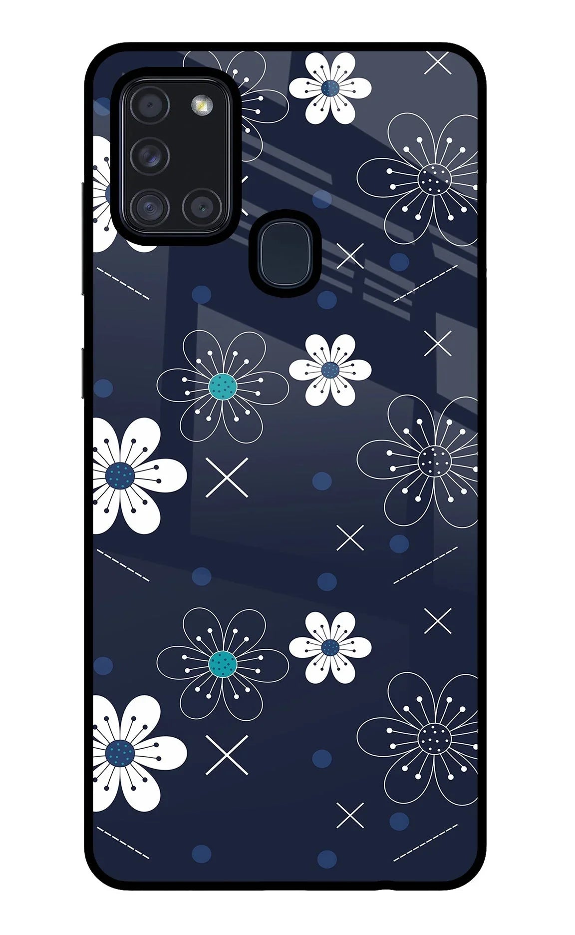 Flowers Samsung A21s Back Cover