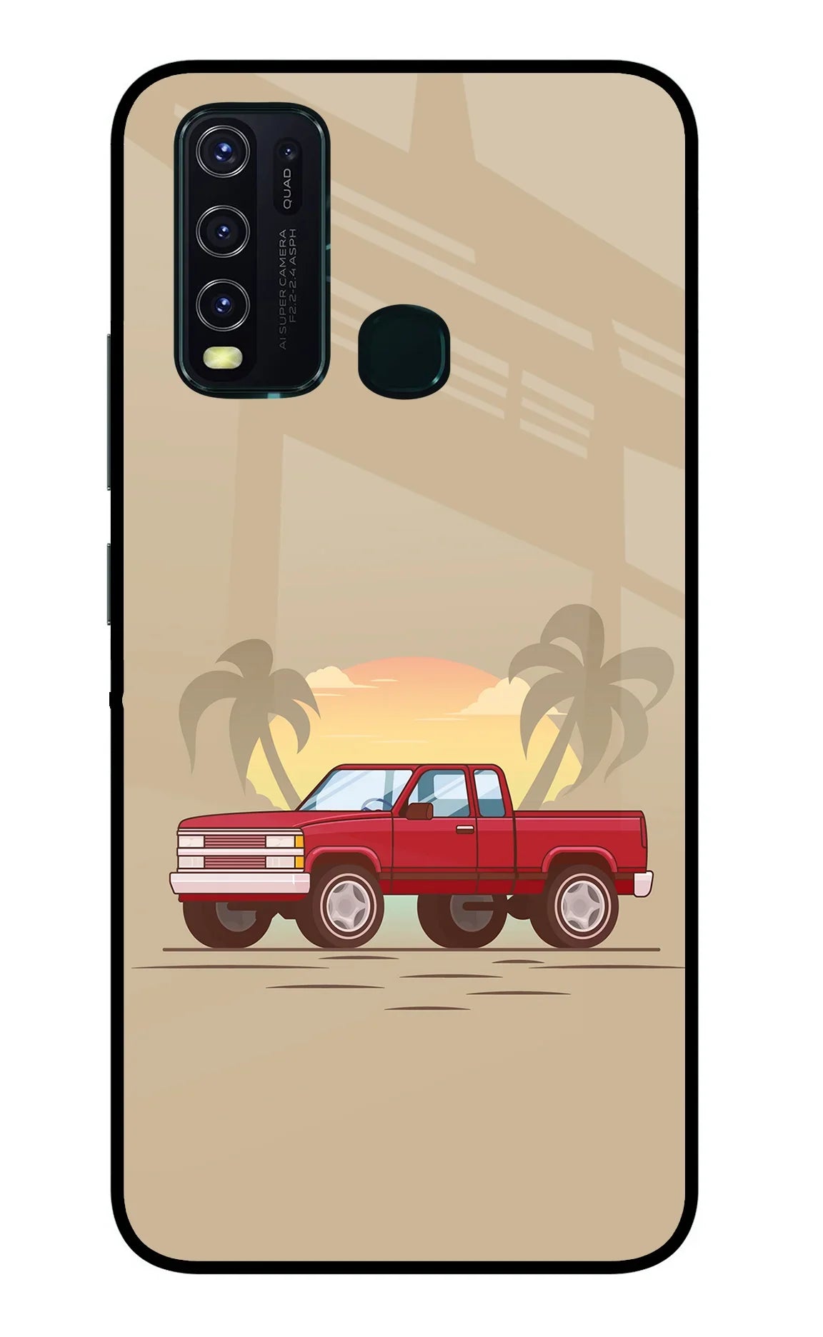 Desert Classic Drive Vivo Y30/Y50 Glass Case