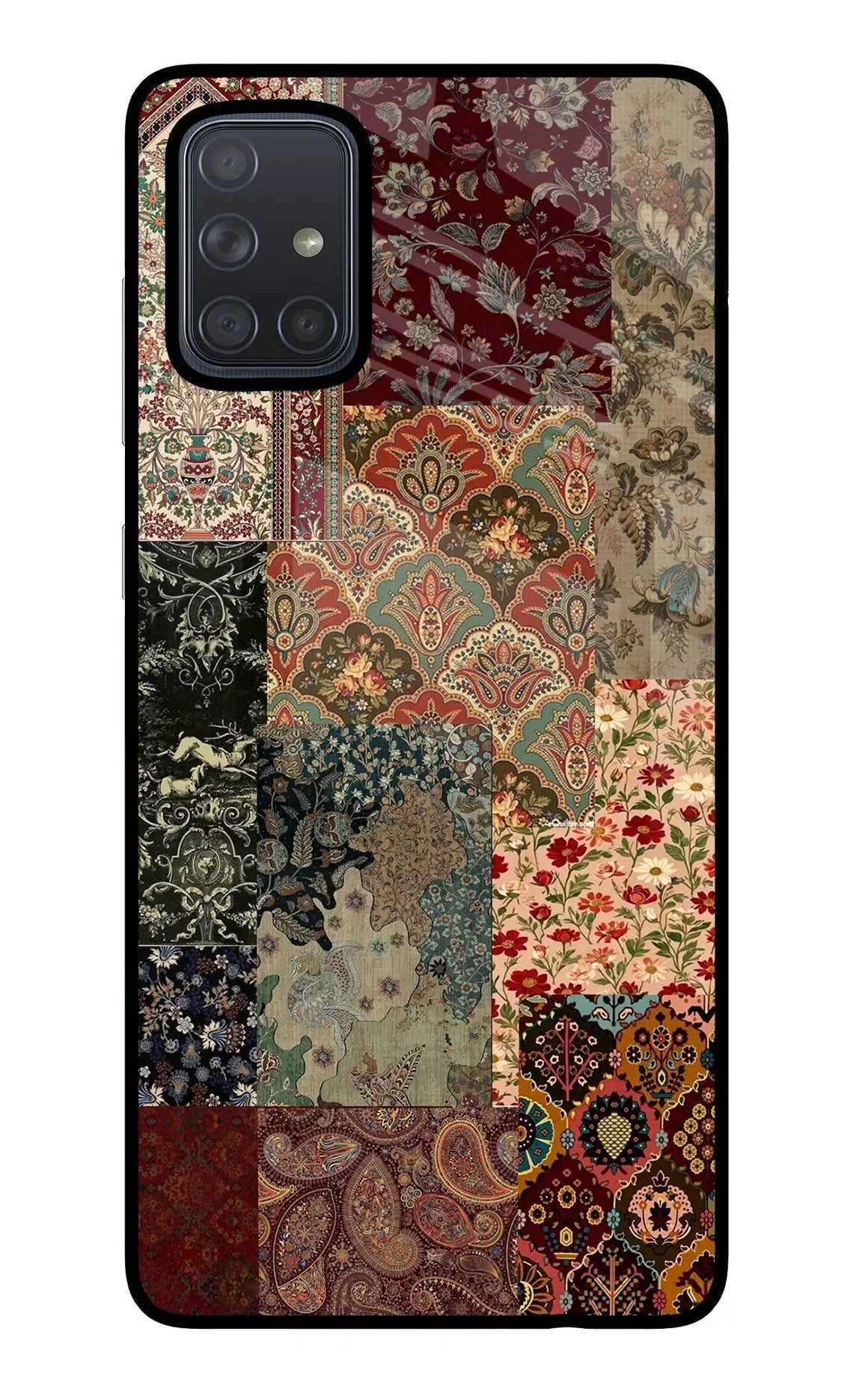Desi Print Samsung A71 Glass Case