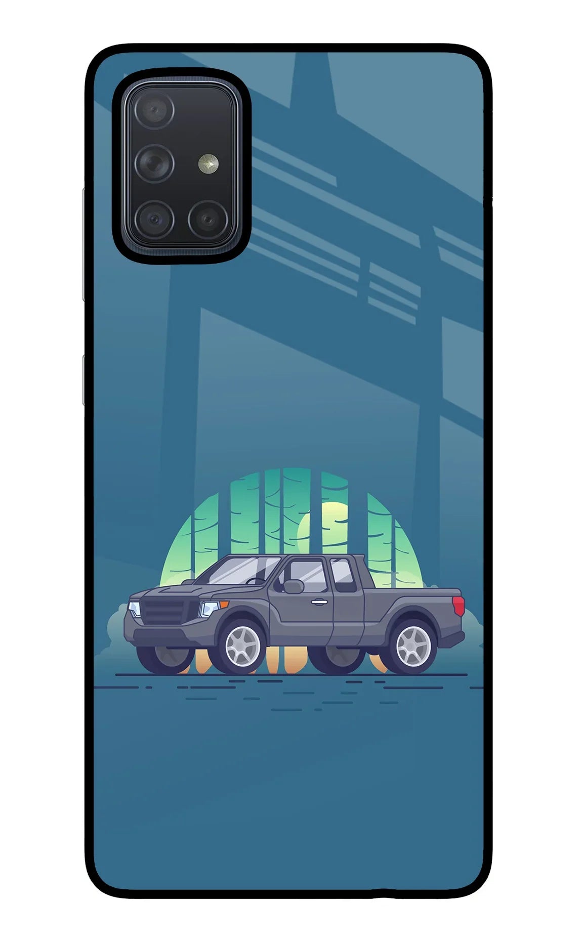Retro Garage Vibe Samsung A71 Glass Case