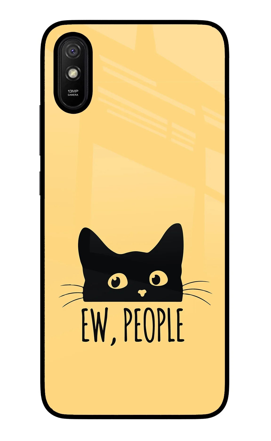 Ew People Catitude Redmi 9A/9i Glass Case
