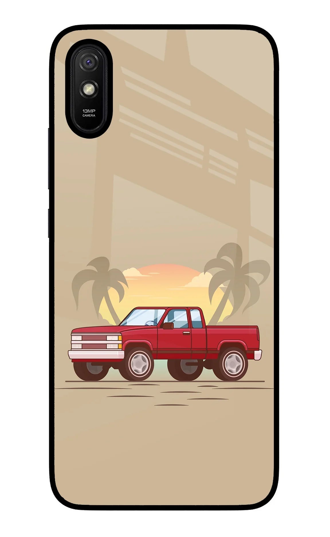 Desert Classic Drive Redmi 9A/9i Glass Case