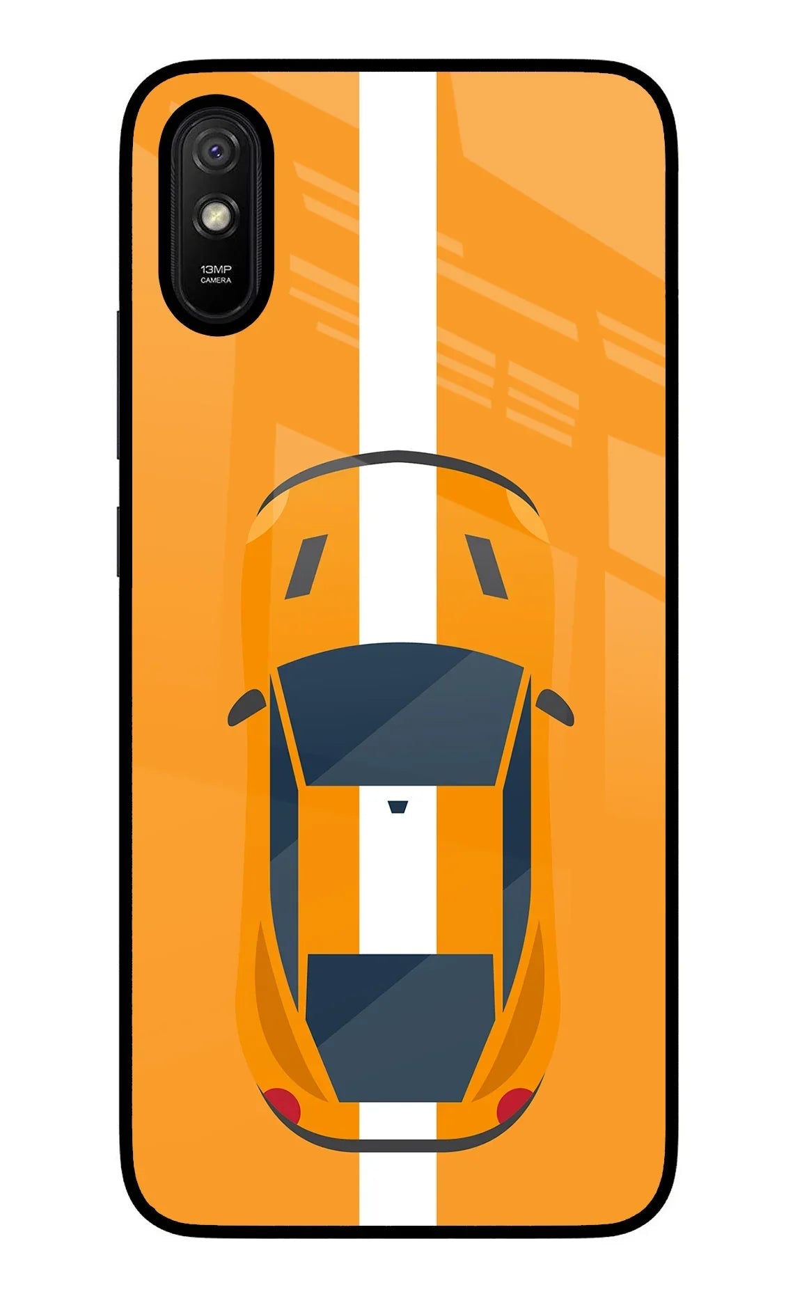 Highway Pursuit Redmi 9A/9i Glass Case