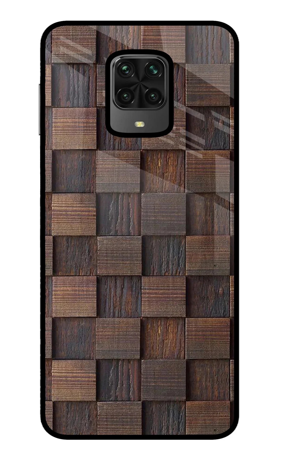 Wooden Cube Design Poco M2 Pro Back Cover