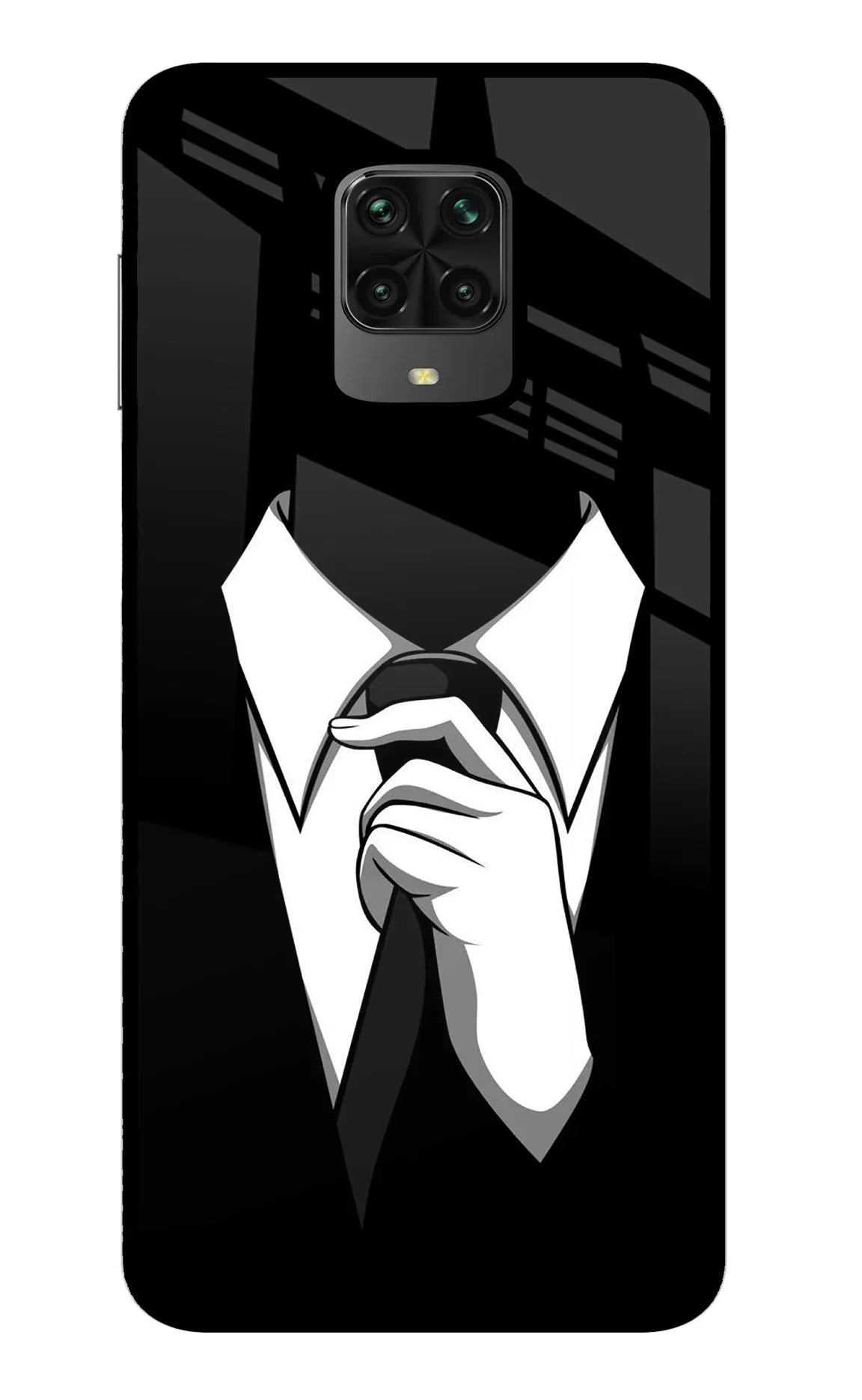 Black Tie Poco M2 Pro Back Cover