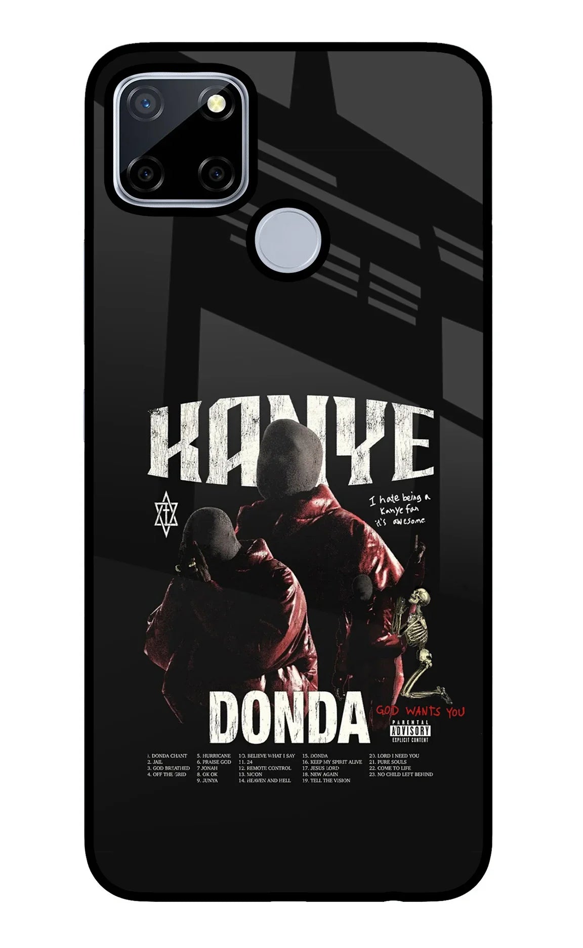 Donda Kanye West Realme C12/Narzo 20 Glass Case