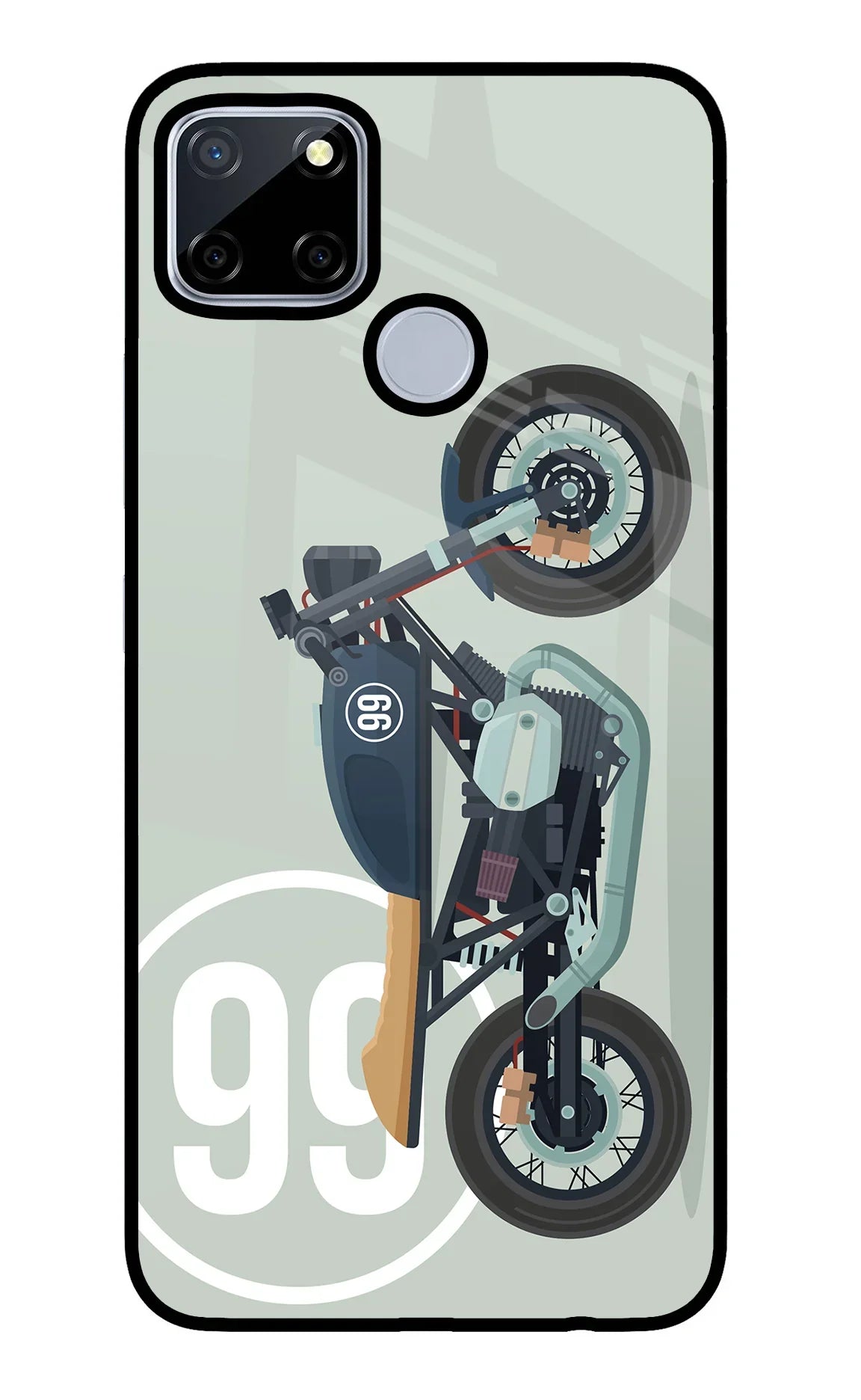 Classic Cafe Racer 99 Realme C12/Narzo 20 Glass Case