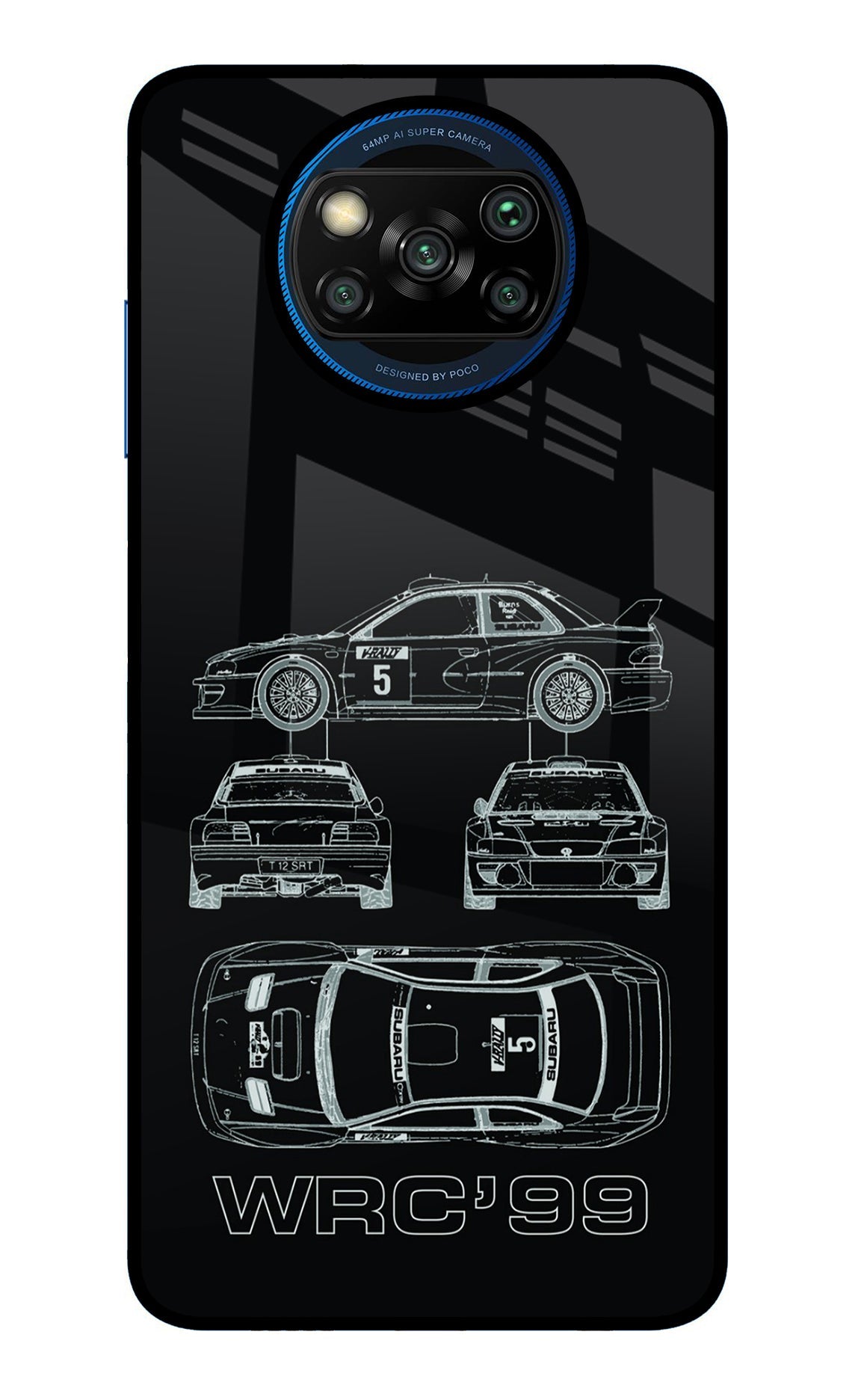 WRC'99 Poco X3/X3 Pro Glass Case