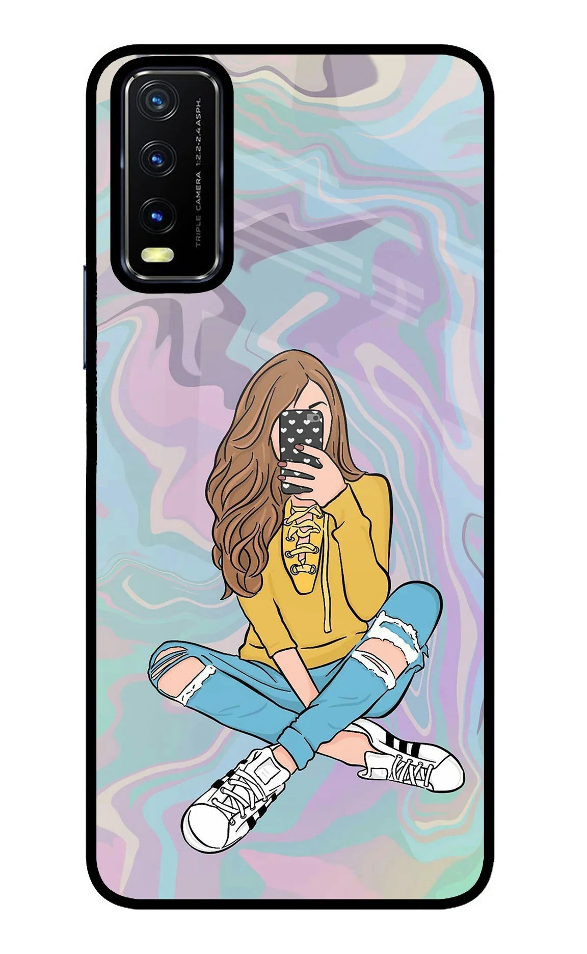 Selfie Girl Vivo Y20/Y20i Back Cover
