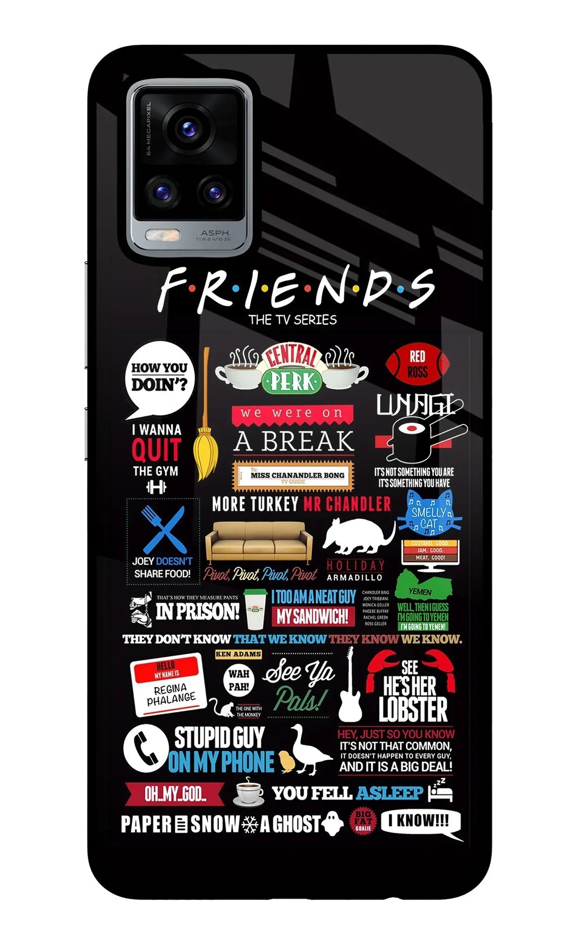 FRIENDS Vivo V20 Back Cover