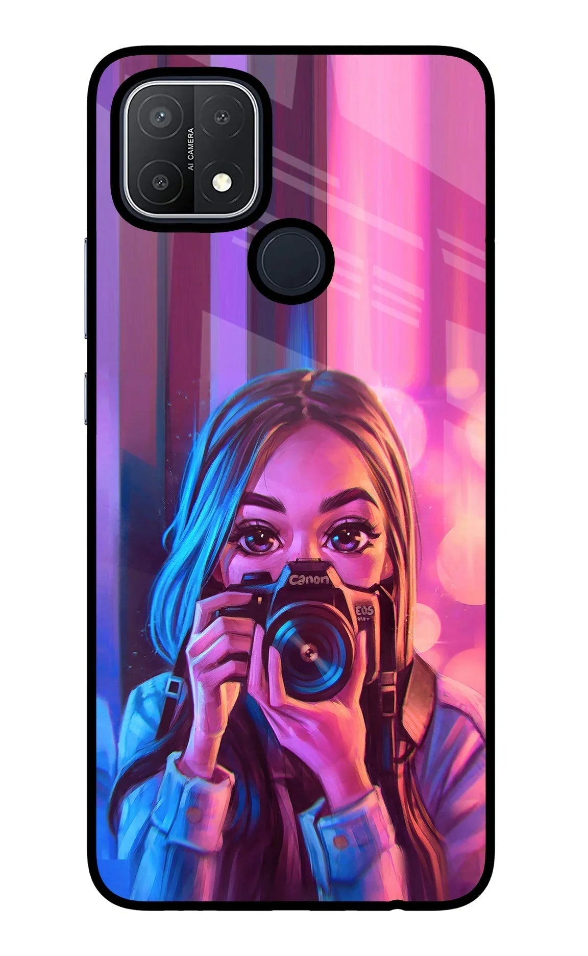 Girl Photographer Oppo A15/A15s Back Cover