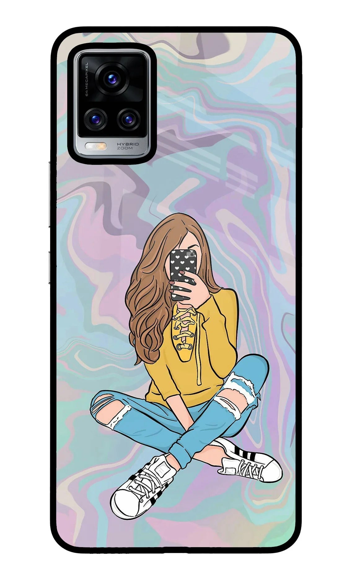Selfie Girl Vivo V20 Pro Back Cover
