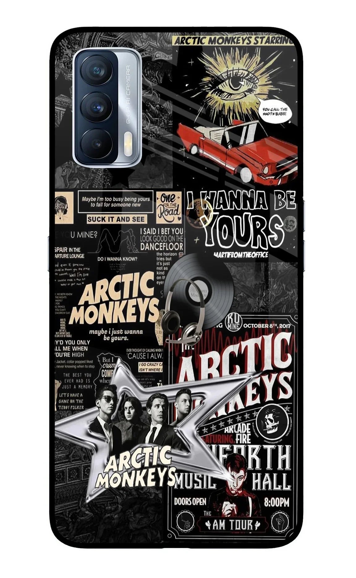 Arctic Monkeys Realme X7 Glass Case