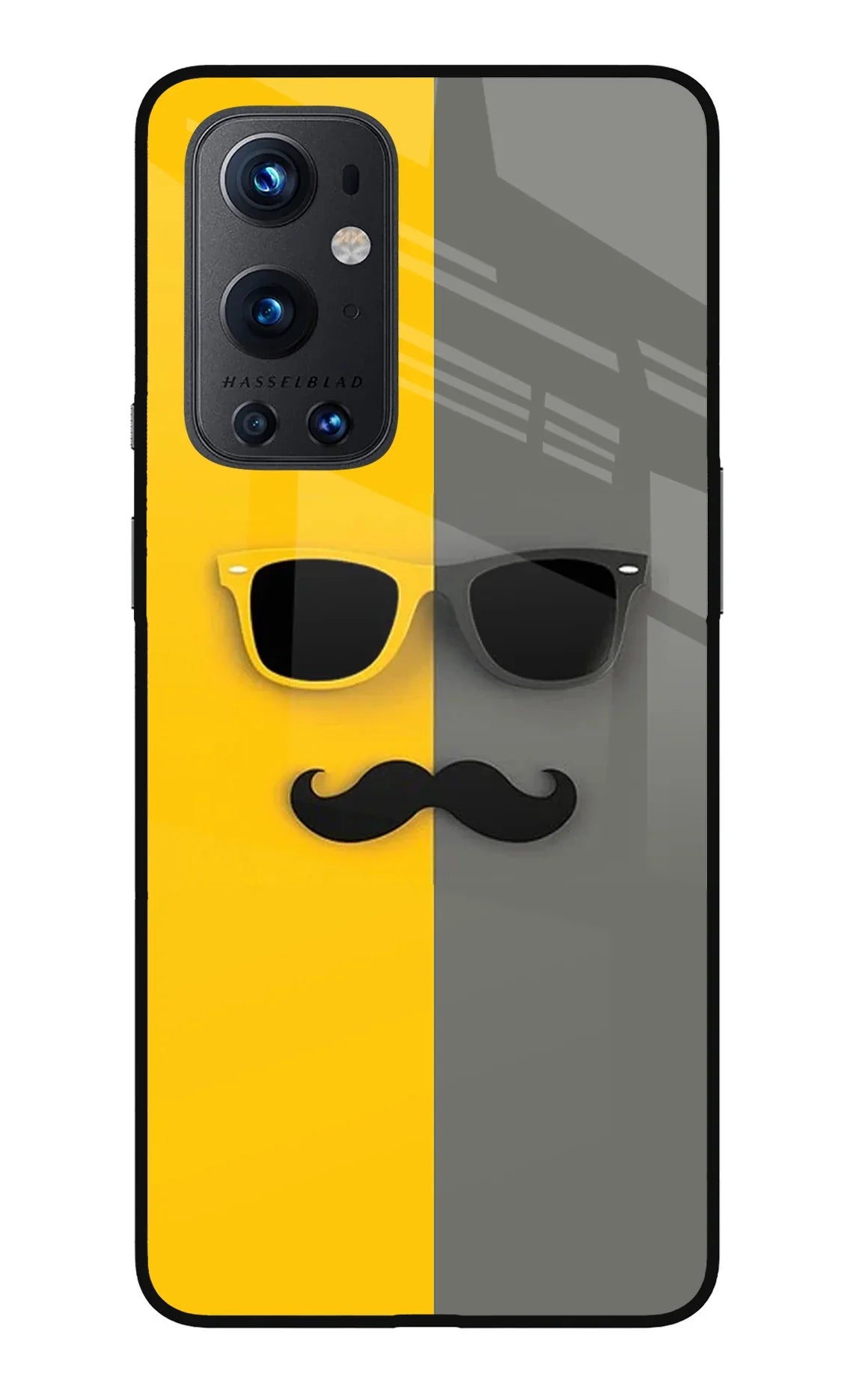 Sunglasses with Mustache Oneplus 9 Pro Back Cover