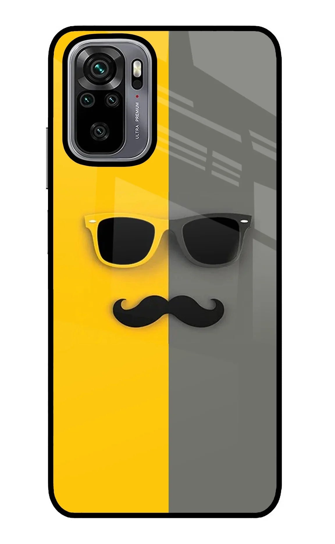 Sunglasses with Mustache Redmi Note 10/10S Back Cover